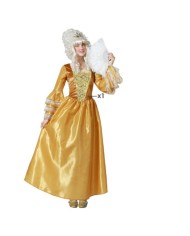 Costume per Adulti Dorato Cortigiana Donna