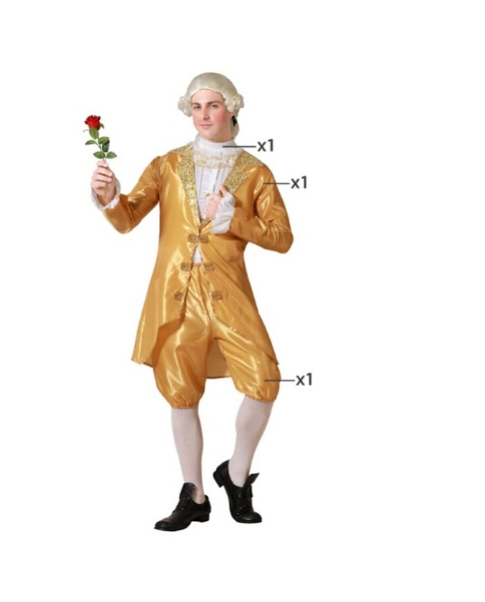 Costume per Adulti Dorato Cortigiano