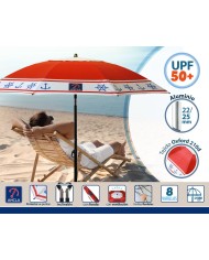 Ombrellone Rosso Ø 180 cm SPF50+ Ancora