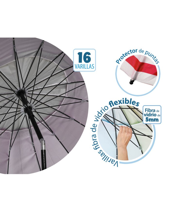 Ombrellone Rosso Ø 240 cm SPF50+ Ancora