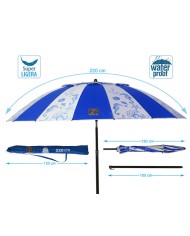 Ombrellone Azzurro Ø 220 cm SPF50+ Marino Ombrellone Azzurro Ø 220 cm SPF50+ Marino