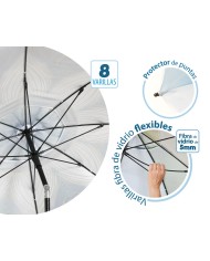 Ombrellone Azzurro Ø 200 cm SPF50+ Pavone