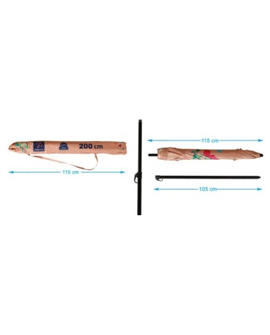 Ombrellone Rosa 200 cm UPF 50+ Ombrellone Rosa 200 cm UPF 50+