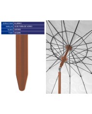 Ombrellone Azzurro Ø 240 cm SPF50+