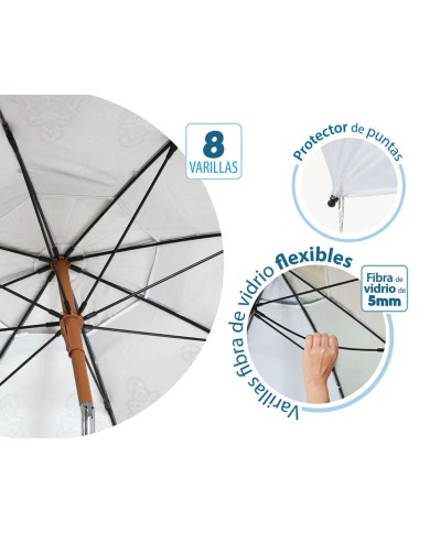 Ombrellone Bianco Ø 180 cm SPF50+ Boho Ombrellone Bianco Ø 180 cm SPF50+ Boho