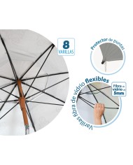 Ombrellone Grigio Ø 180 cm SPF50+ Boho