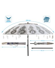 Ombrellone Bianco Ø 220 cm SPF50+ Boho Ombrellone Bianco Ø 220 cm SPF50+ Boho