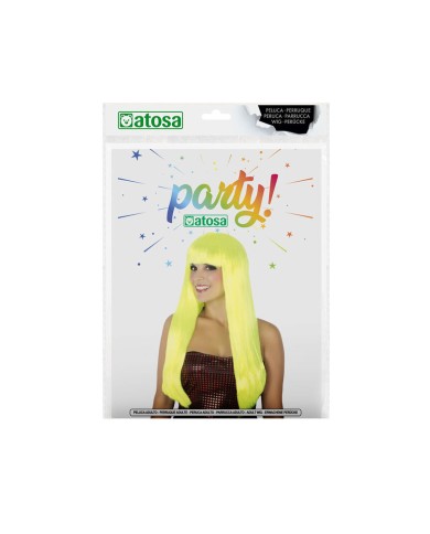 Parrucca Capelli Lunghi Giallo