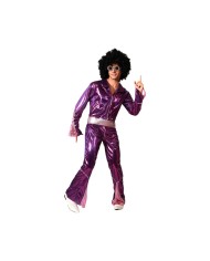 Costume per Adulti Fucsia Disco