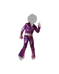 Costume per Adulti Fucsia Disco Costume per Adulti Fucsia Disco