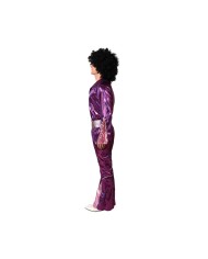 Costume per Adulti Fucsia Disco Costume per Adulti Fucsia Disco