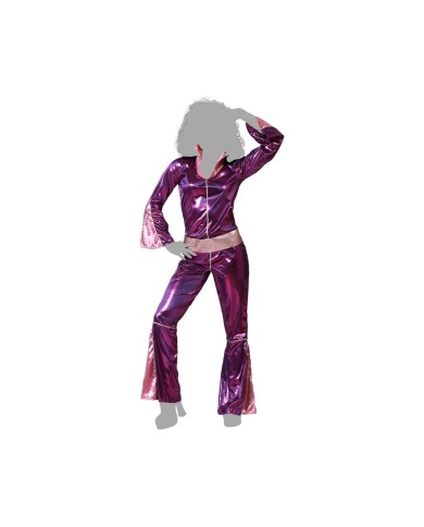 Costume per Adulti Fucsia Disco Costume per Adulti Fucsia Disco