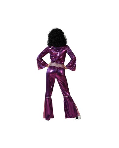 Costume per Adulti Fucsia Disco Costume per Adulti Fucsia Disco