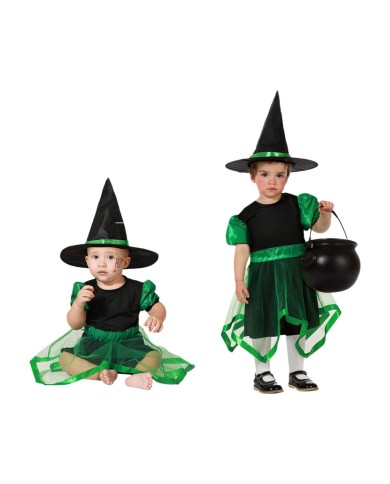Costume per Neonati Verde Strega Costume per Neonati Verde Strega
