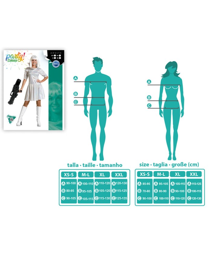 Costume per Adulti Bianco