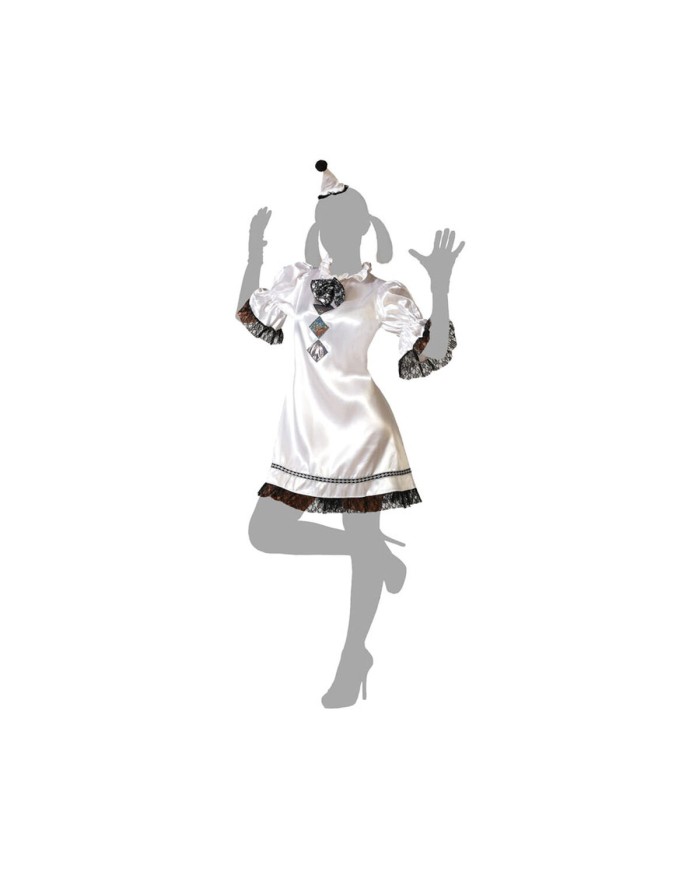 Costume per Adulti Bianco Pagliaccio Costume per Adulti Bianco Pagliaccio