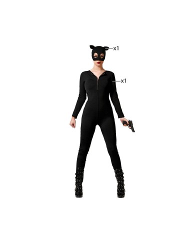 Costume per Adulti Nero Supereroina