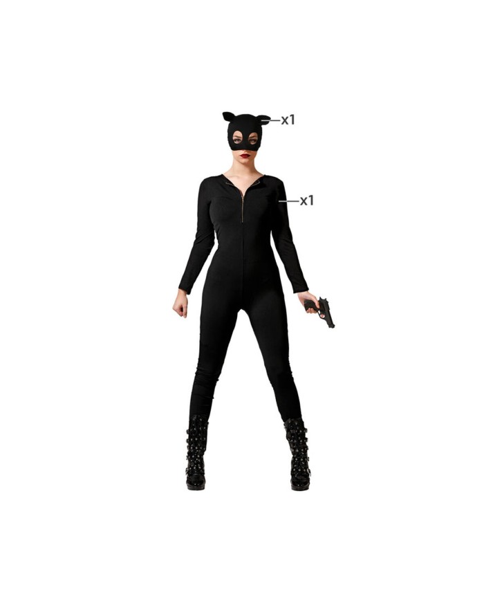 Costume per Adulti Nero Supereroina Costume per Adulti Nero Supereroina