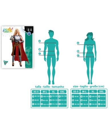 Costume per Adulti Supereroina Costume per Adulti Supereroina