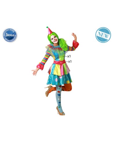 Costume per Adulti Pagliaccio Donna Costume per Adulti Pagliaccio Donna