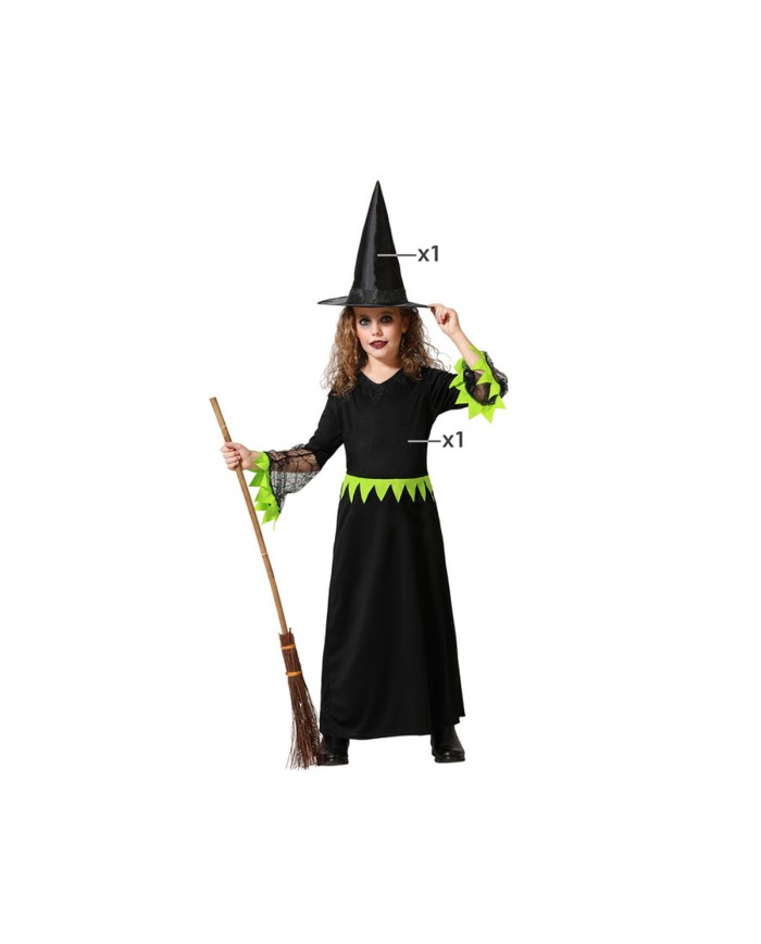 Costume per Bambini Verde Strega Costume per Bambini Verde Strega