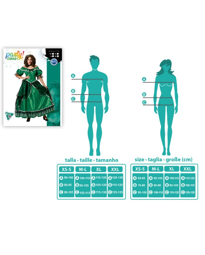Costume per Adulti Dama del Sud Costume per Adulti Dama del Sud