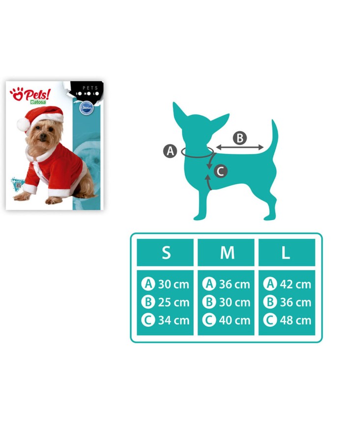 Costume per Cane Babbo Natale Costume per Cane Babbo Natale