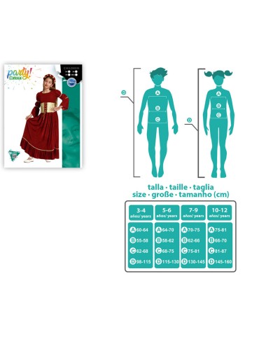 Costume per Bambini Regina Medievale