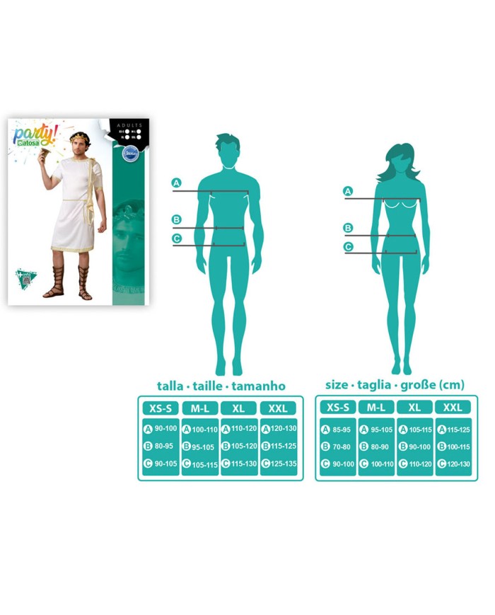 Costume per Adulti Imperatore romano Costume per Adulti Imperatore romano