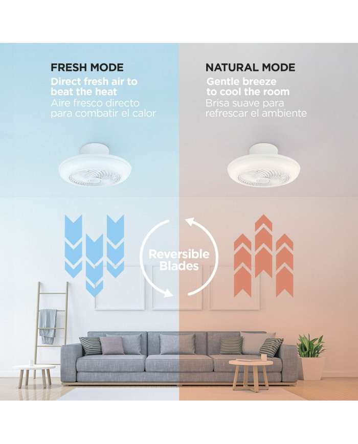 Ventilatore da Soffitto con Luce KSIX Siroco G (3000k - 6500k) Ventilatore da Soffitto con Luce KSIX Siroco G (3000k - 6500k)