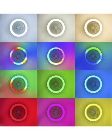 Ventilatore da Soffitto con Luce KSIX Siroco G (3000k - 6500k)