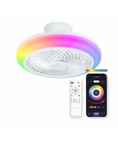 Ventilatore da Soffitto con Luce KSIX Siroco G (3000k - 6500k)