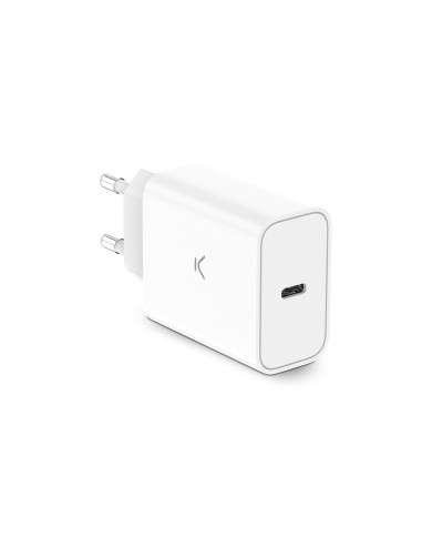 Caricabatterie da Parete KSIX Bianco 30 W Caricabatterie da Parete KSIX Bianco 30 W