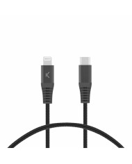 Cavo USB-C a Lightning KSIX Nero Cavo USB-C a Lightning KSIX Nero