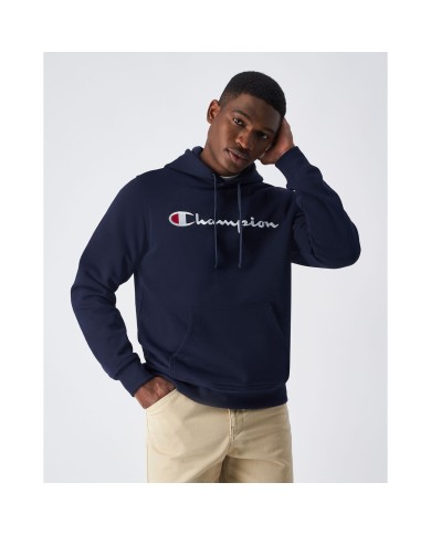 Felpa con Cappuccio Uomo Champion HOODED SWEATSHIRT 220253 NBK Nero