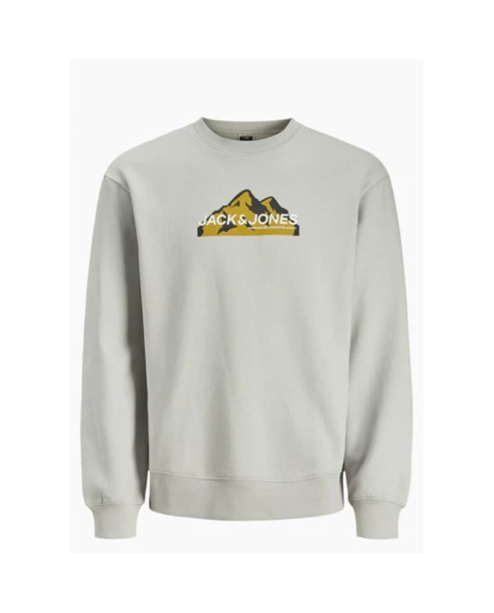 Felpa senza Cappuccio Uomo Jack & Jones SWEAT CREW NECK 12262094 Grigio