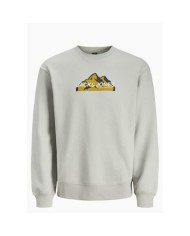 Felpa senza Cappuccio Uomo Jack & Jones SWEAT CREW NECK 12262094 Grigio
