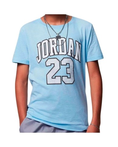 Maglia a Maniche Corte per Bambini Nike JDB PRACTICE FLIGHT 95A088 B9F Azzurro