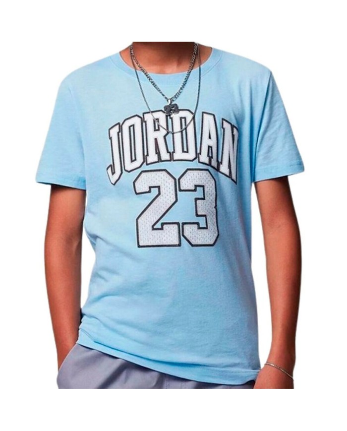 Maglia a Maniche Corte per Bambini Nike JDB PRACTICE FLIGHT 95A088 B9F Azzurro