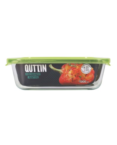 Porta pranzo Quttin Rettangolare 1L 22 x 15,5 x 6,5 cm (6 Unità)