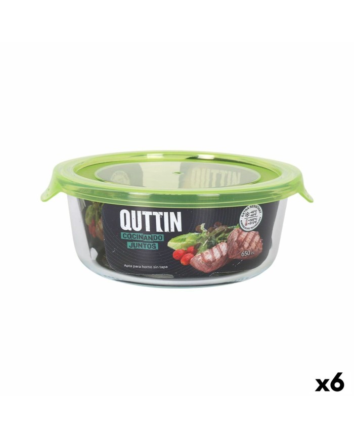 Porta pranzo Quttin Verde 650 ml 15 x 15 x 6,5 cm (6 Unità)