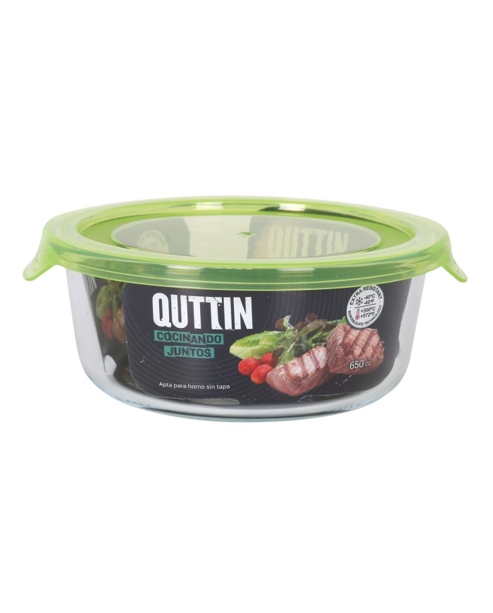 Porta pranzo Quttin Verde 650 ml 15 x 15 x 6,5 cm (6 Unità)