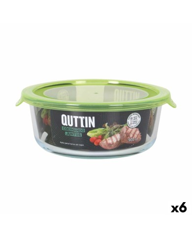 Porta pranzo Quttin Verde 900 ml 19 x 18 x 7 cm (6 Unità)