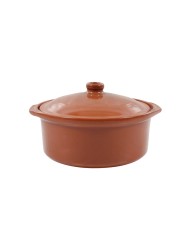 Teglia Azofra Argilla cotta 24,5 x 23 x 16,7 cm Con coperchio (3 Unità)