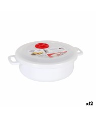Porta Pranzo Rotondo con Coperchio Quttin  Azzurro 900 ml (6 Unità)