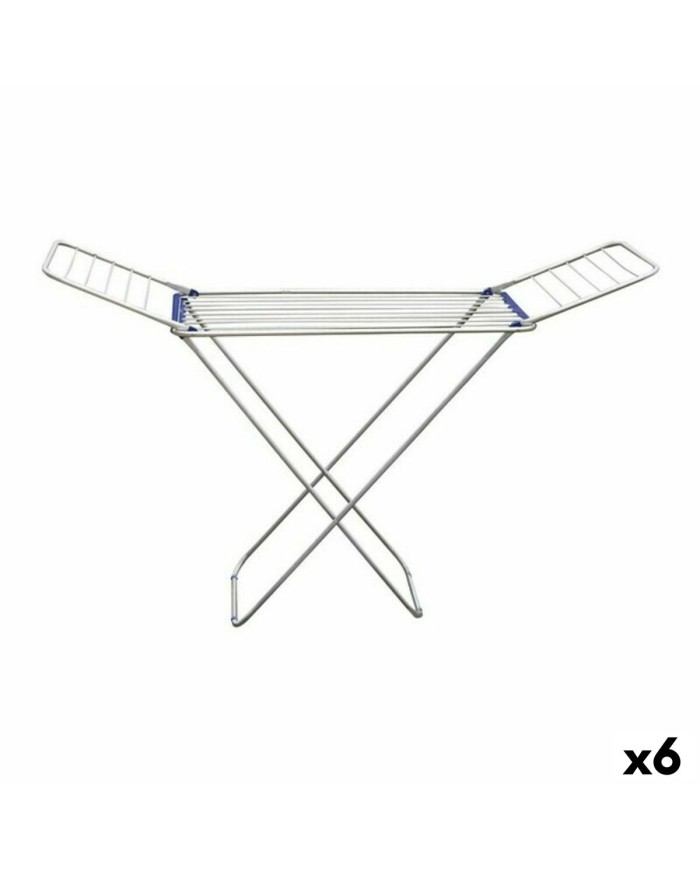 Stendibiancheria Pieghevole Confortime Alluminio Argentato Azzurro 175 x 55 x 110 cm (6 Unità) Stendibiancheria Pieghevole Confortime Alluminio Argentato Azzurro 175 x 55 x 110 cm (6 Unità)