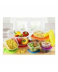 Set di scatole porta pranzo Privilege Multicolore Impilabile Quadrato 7 Pezzi (12 Unità)