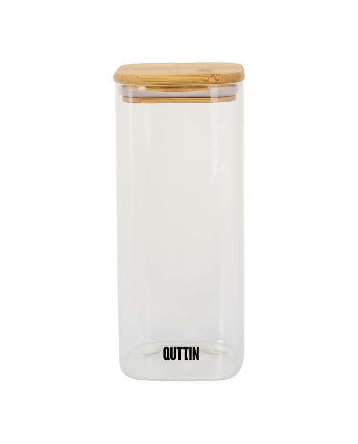 Contenitore per Conservare gli Alimenti Quttin Bambù Vetro Borosilicato 1 L (12 Unità) Contenitore per Conservare gli Alimenti Quttin Bambù Vetro Borosilicato 1 L (12 Unità)