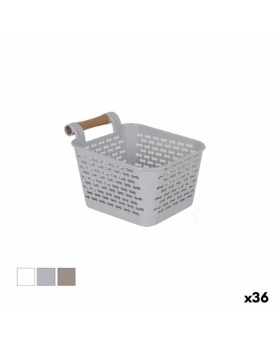 Cestino Multiuso Confortime Legno Plastica 13 x 11 x 8 cm Con manici (36 Unità) Cestino Multiuso Confortime Legno Plastica 13 x 11 x 8 cm Con manici (36 Unità)
