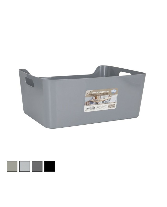 Cestino Multiuso Dem 33 x 24 x 14,5 cm Con manici (12 Unità)